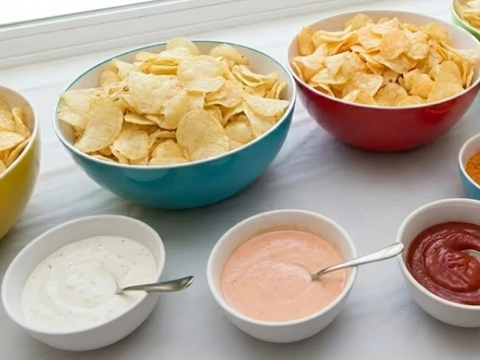 تزیین پفک و چیپس