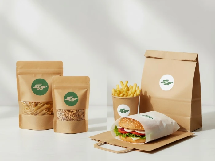 بستهبندی خلاقانه محصولات خوراکی با پاکت کرافت و مومی