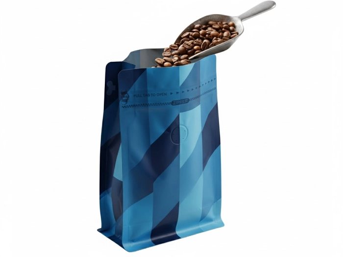 باکس پوچ سوپاپ دار و مقدار دانه قهوه 