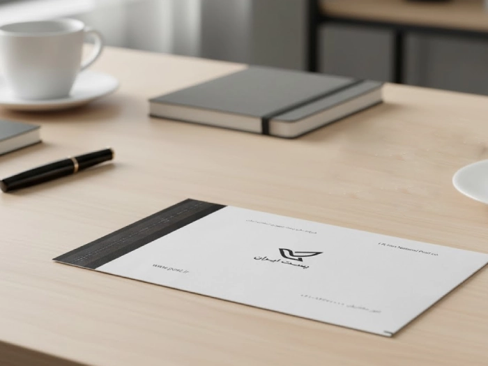 پاکت فلایر روی میز