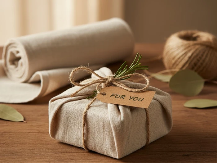 بسته بندی دوستدار محیط زیست با پارچه و کنف