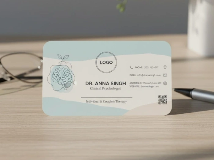 نمونه کارت ویزیت روانشناسی