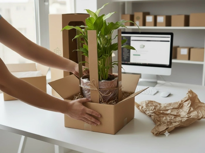 بستن نامناسب درب باکس گل یا کارتن