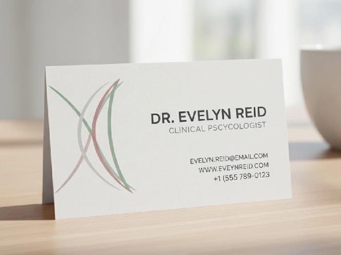 طرح مینیمال و حرفه ای کارت ویزیت