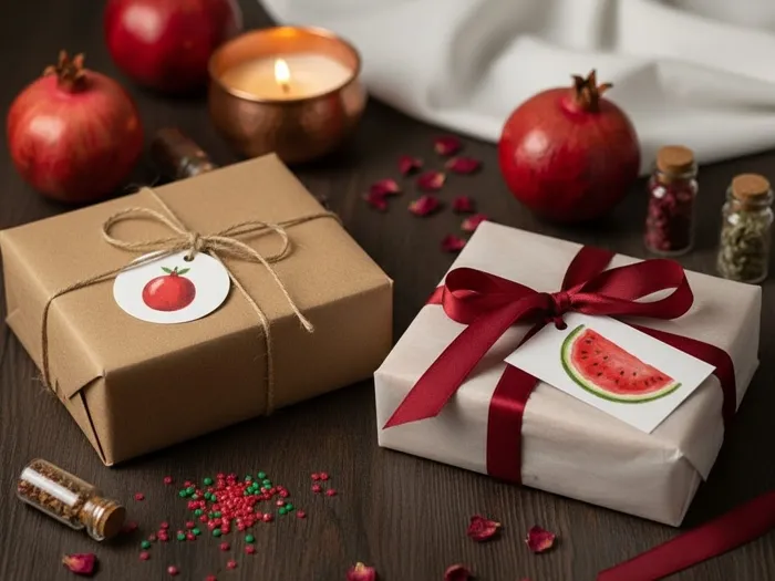 بسته بندی هدیه یلدایی با کاردستی