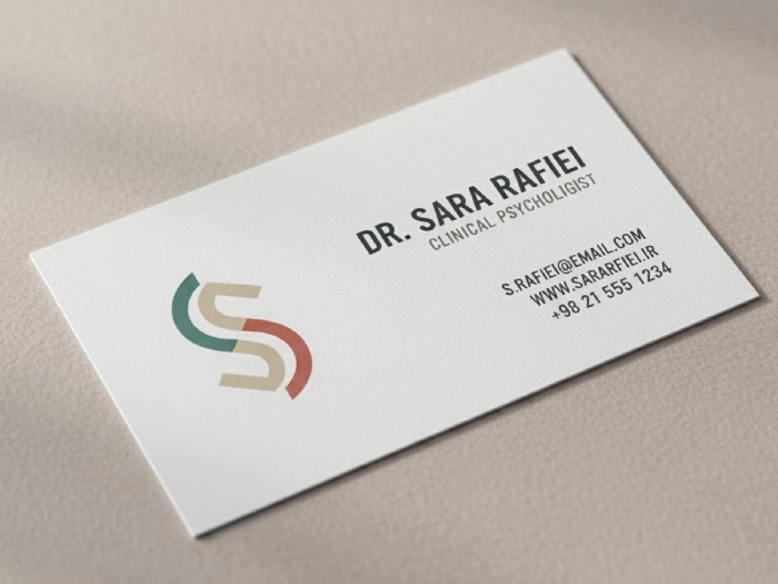 ابعاد استاندارد کارت ویزیت روانشناسی