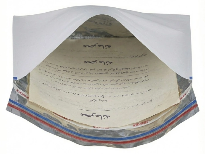 پاکت پستی متالایز (کف‌نقره‌ای)