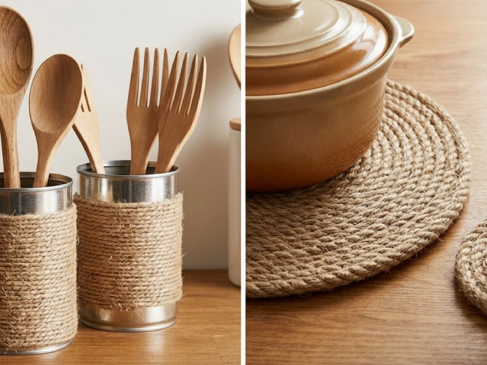 پوشاندن قوطیهای فلزی کنسرو با کنف