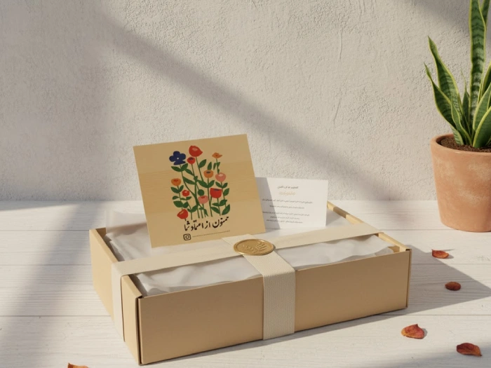 اهمیت کارت تشکر در بسته بندی