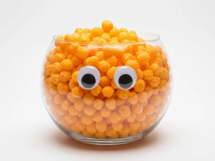 تزیین چیپس و پفک برای تولد