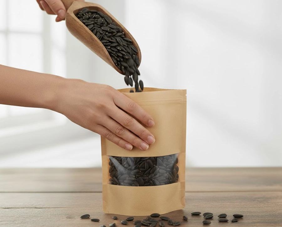 پاکت کرافت برای بسته بندی تخمه