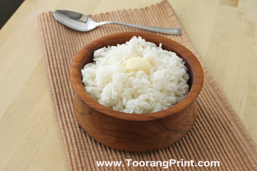 روش پخت برنج