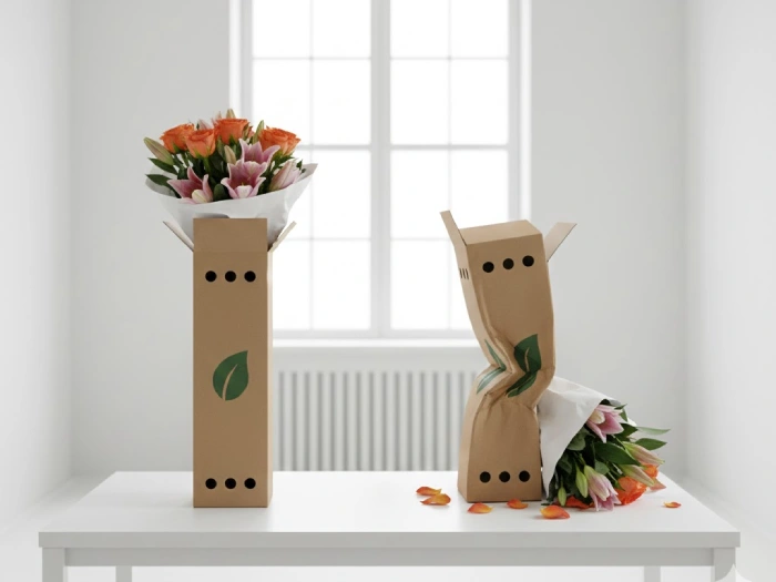 اهمیت نحوه بسته بندی گل برای ارسال پستی