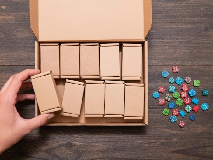 تعداد زیادی درون جعبه کیبوردی