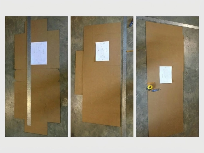 مرحله 3: رسم و برش الگو