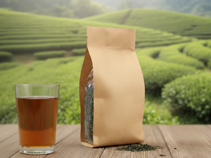 تصویر پاکت بغل پنجره دار در مزرعه چای