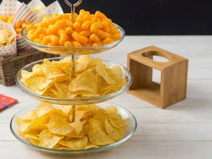 تزیین چیپس و پفک