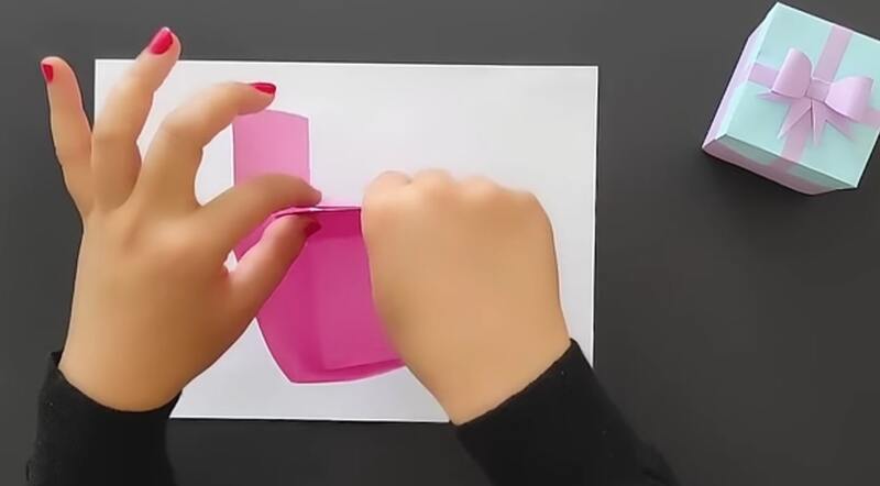 آموزش ساخت جعبه شکلات با کاغذ