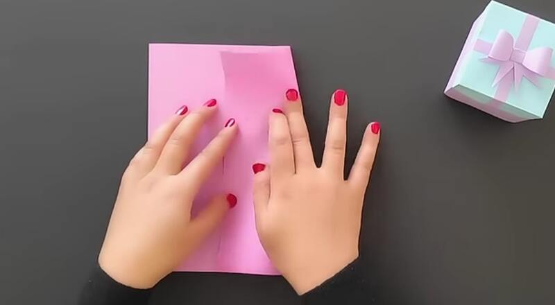 آموزش ساخت جعبه شکلات با کاغذ