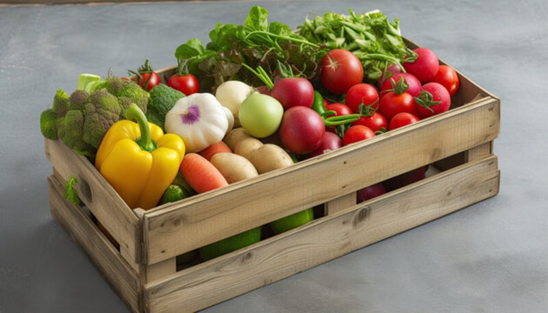 بسته بندی چوبی برای صیفی جات