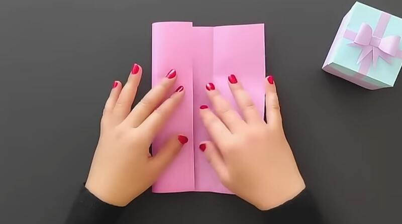 آموزش ساخت جعبه شکلات با کاغذ