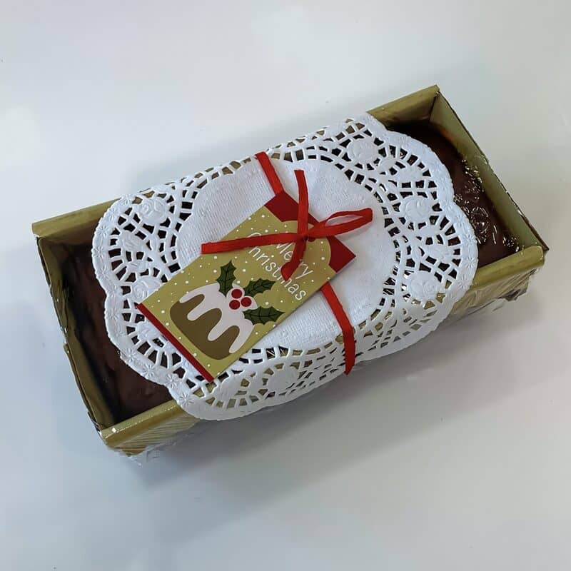 بسته بندی کیک خانگی با جعبه مقوایی