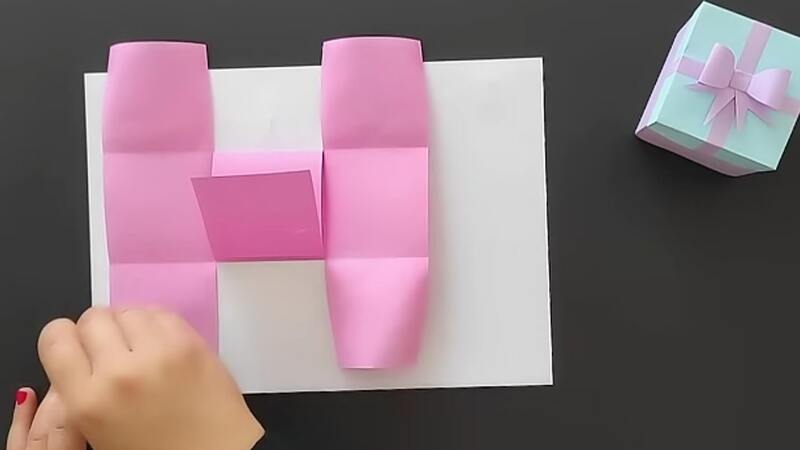 آموزش ساخت جعبه شکلات با کاغذ