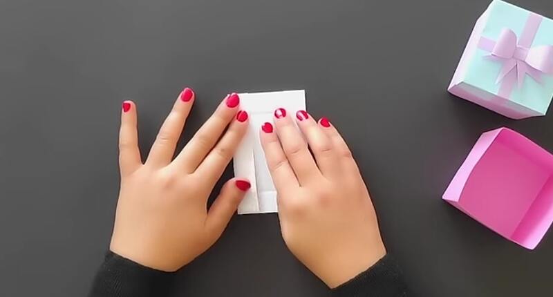 آموزش ساخت جعبه شکلات با کاغذ