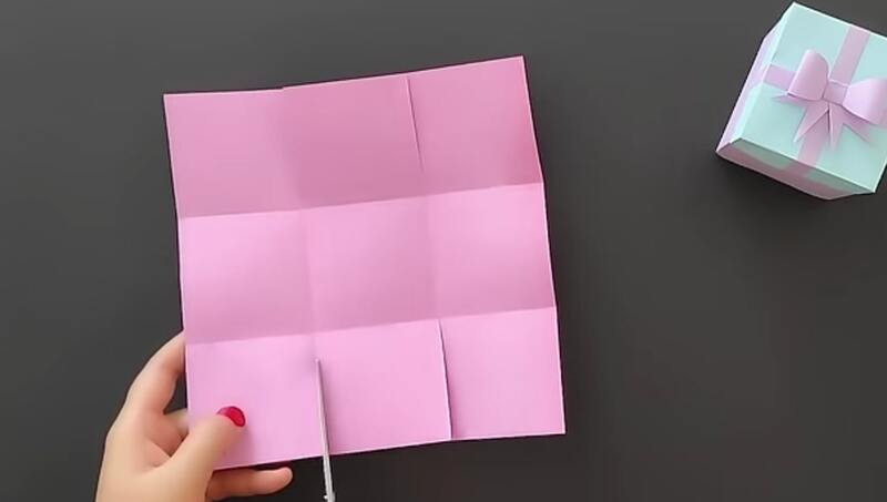 آموزش ساخت جعبه شکلات با کاغذ