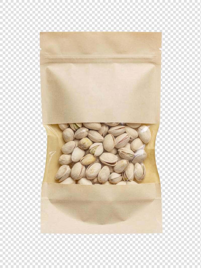 بسته بندی پسته با پاکت کرافت