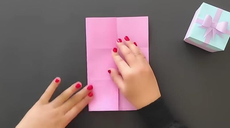آموزش ساخت جعبه شکلات با کاغذ