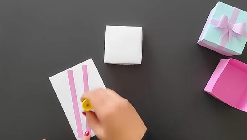 آموزش ساخت جعبه شکلات با کاغذ
