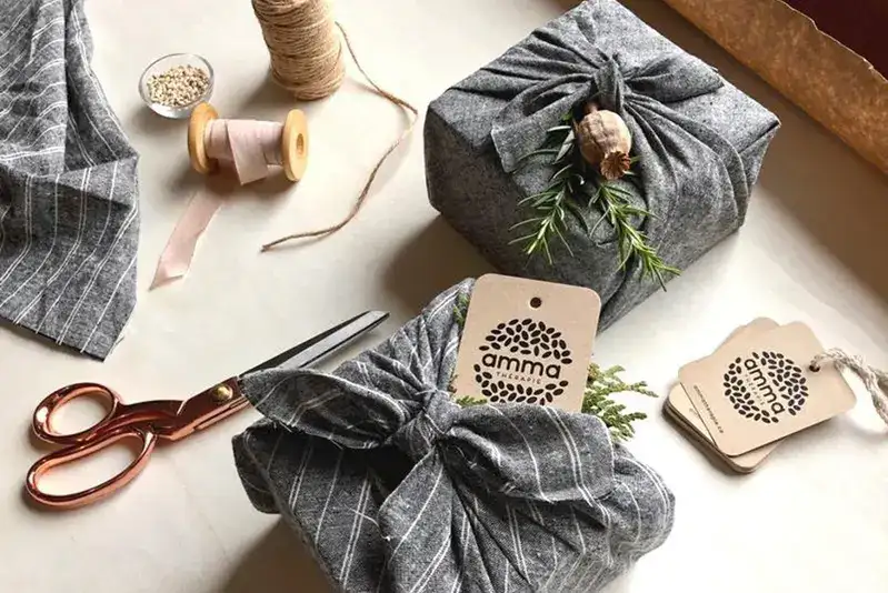 ایده کادو کردن با پارچه