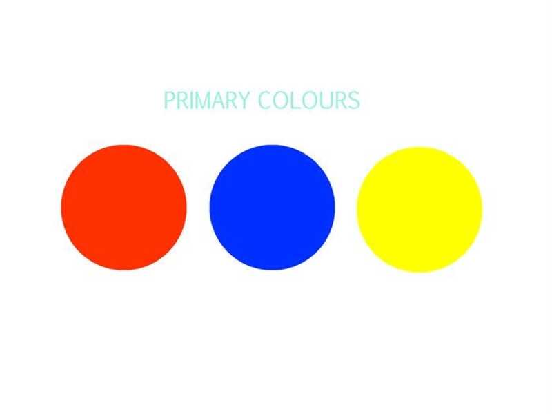 رنگ های اولیه Primary Colors