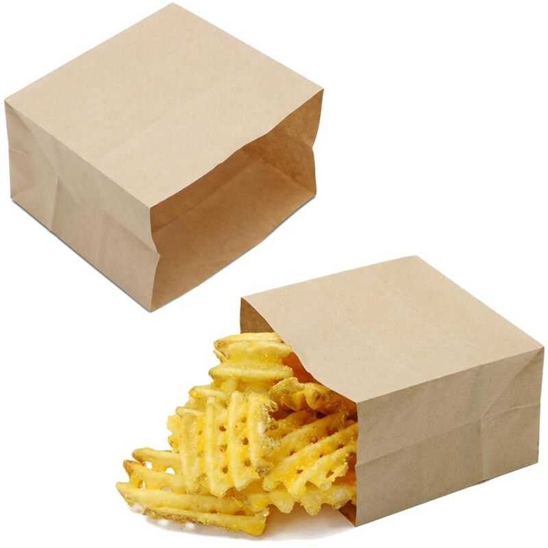 بسته بندی و سرو چیپس با پاکت کرافت