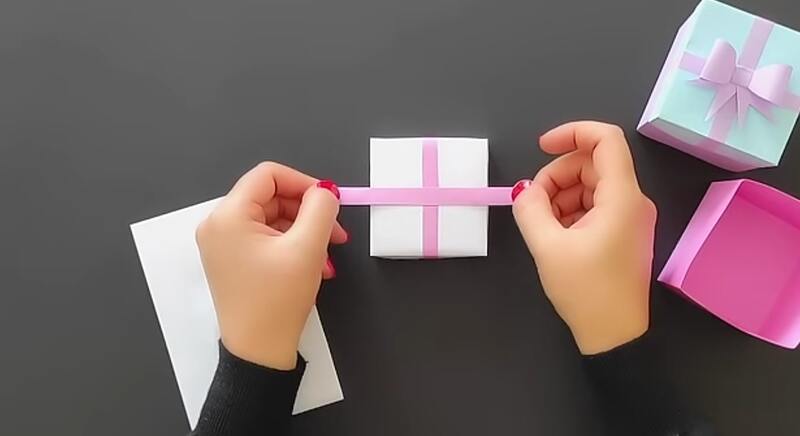 آموزش ساخت جعبه شکلات با کاغذ