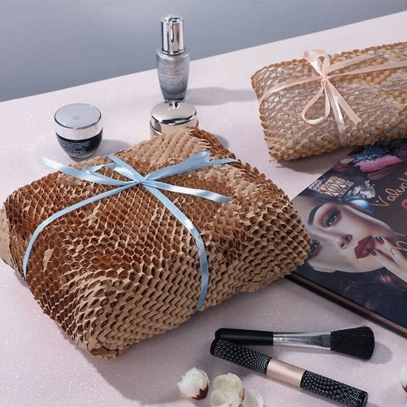 ایده بسته بندی کاغذ زنبوری