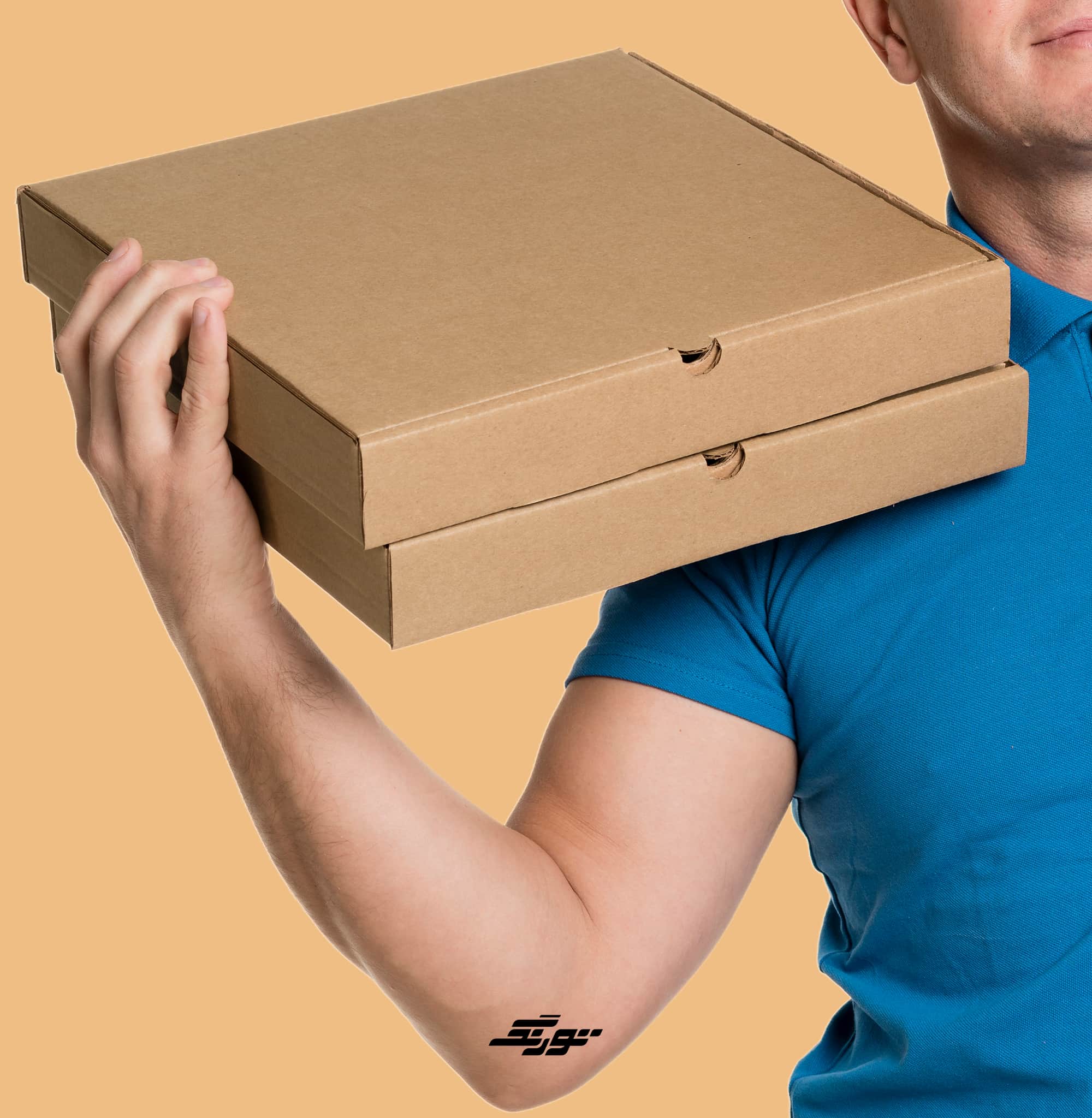 خرید جعبه پیتزا ایفلوت سایز 34 بسته 100 عددی