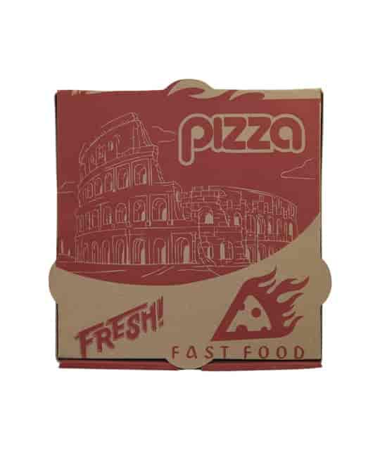 جعبه پیتزا سایز 23 چاپ شده بسته 100 عددی
