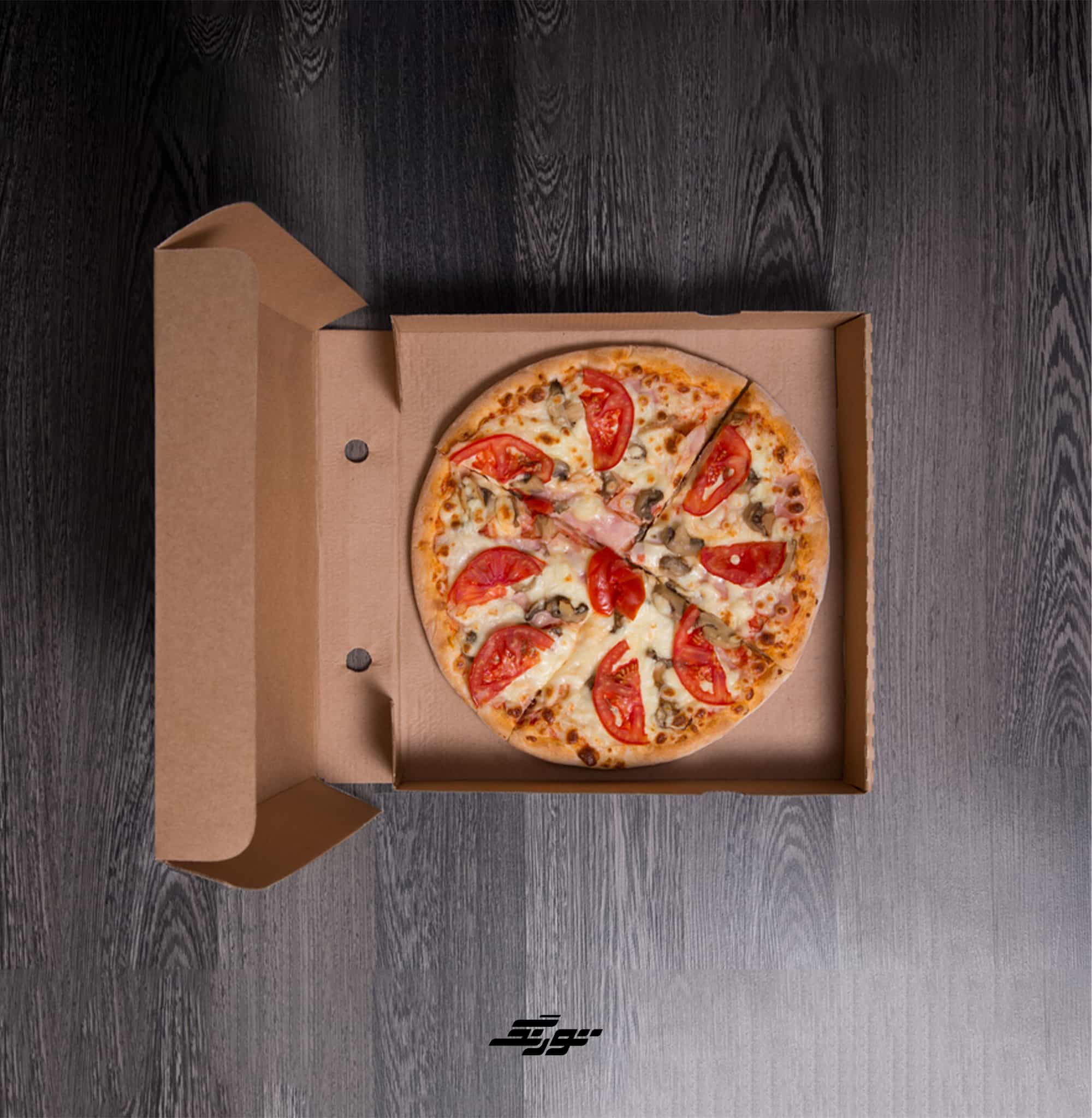 خرید جعبه پیتزا ایفلوت سایز 24 بسته 100 عددی