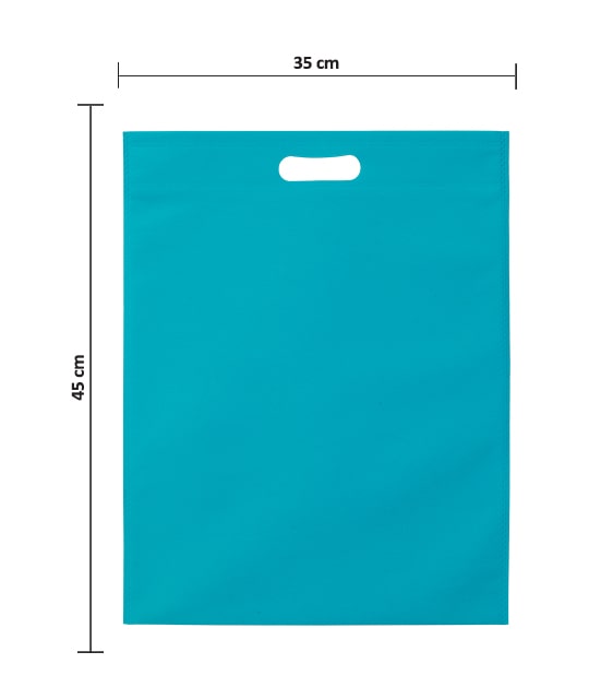 ساک پارچه ای اسپان آبی فیروزه ای 45×35