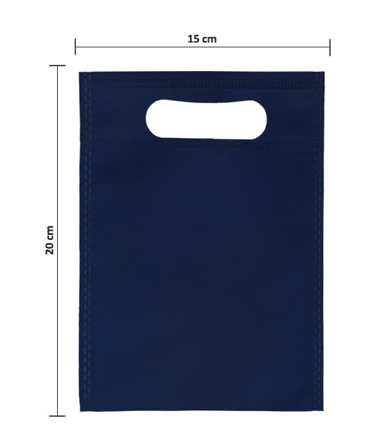 ساک پارچه ای اسپان آبی نفتی 20×15