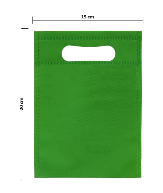 ساک پارچه ای اسپان سبز روشن 20×15