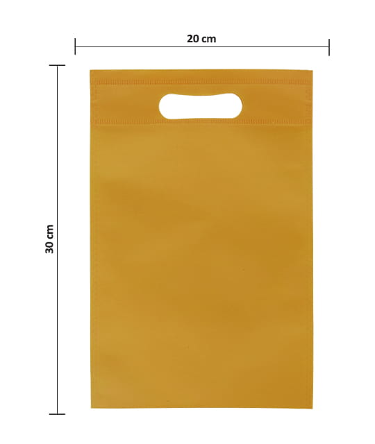 ساک پارچه ای اسپان زرد خردلی 30×20