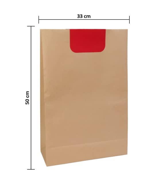 ساک کاغذی بدون دسته ضخیم اپلیکه 50×33