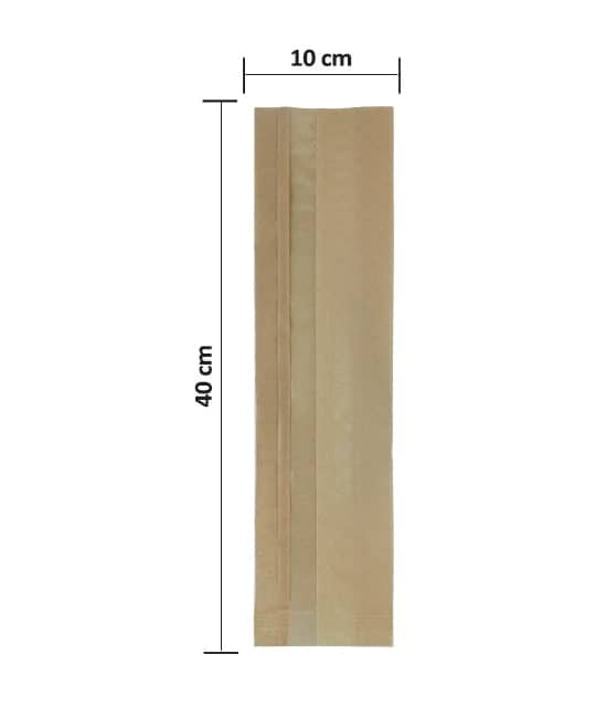 پاکت کرافت پنجره دار 10×40