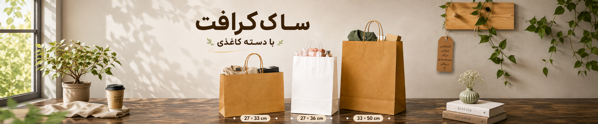 ساک کرافت با دسته کاغذی